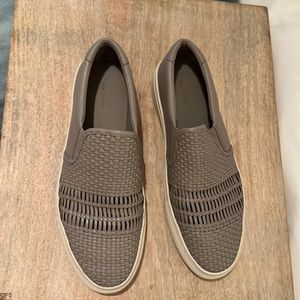 via spiga leather slip on sneaker- brand new